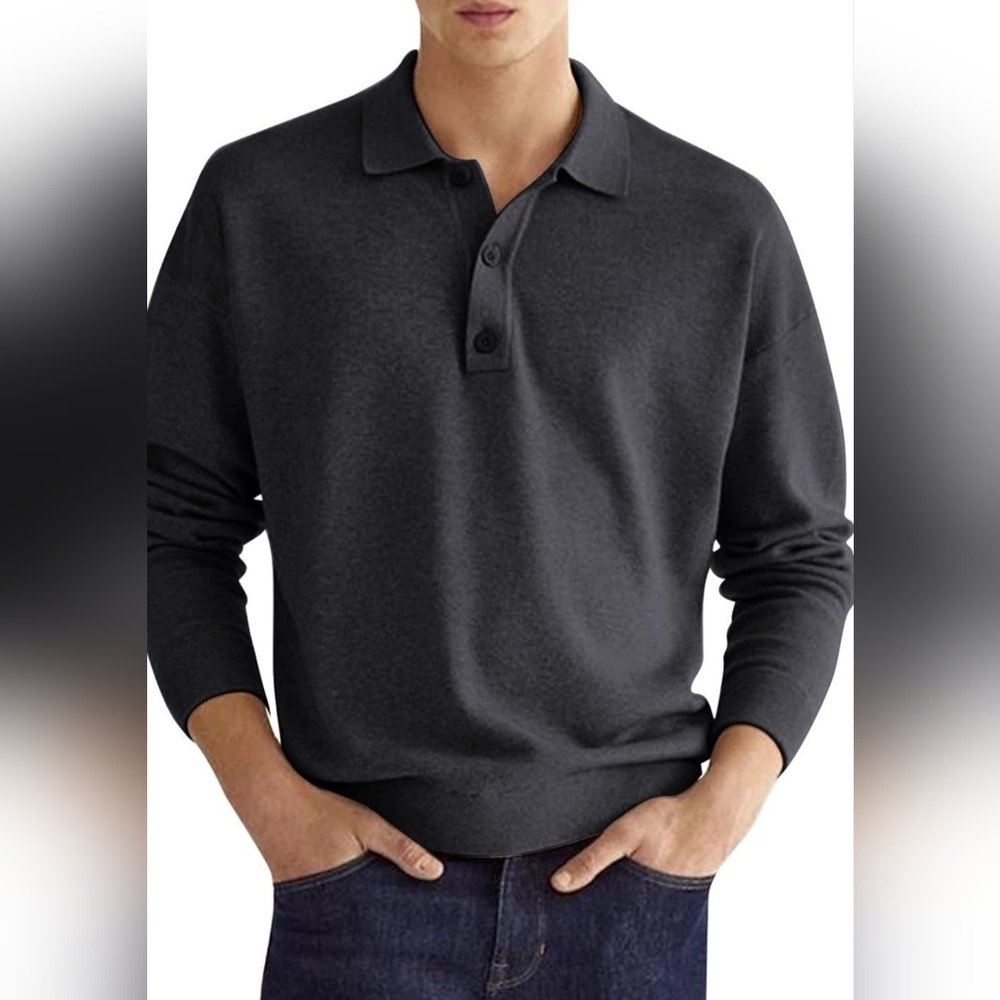 Calvin Klein Dark Gray Polo Shirt